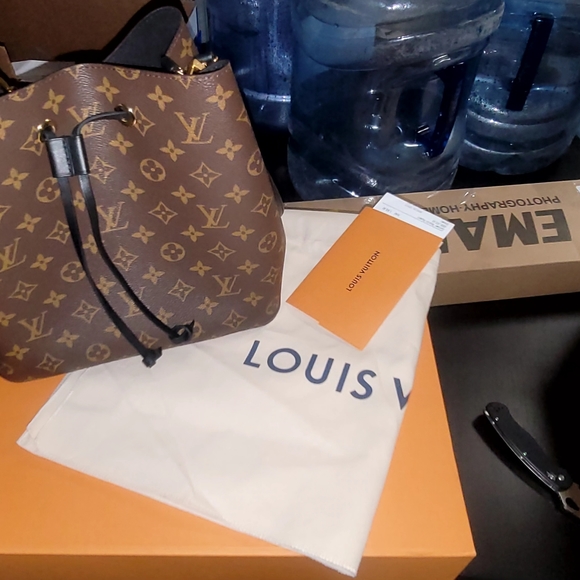 Nwt-Louis Vuitton neonoe Monogram black/brown - Picture 5 of 9